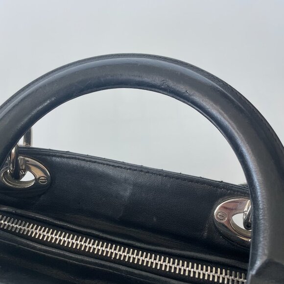 Dior | Lady Dior Cannage Large | Black | Preloved - Picture 11 of 15